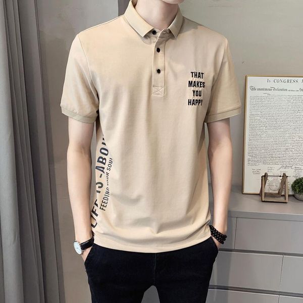 men's polos spring and summer 2021 slim fitting short sleeve korean style cotton casual shirt fashion handsome boy's t-shirt, White;black
men's polos spring and summer 2021 slim fitting short sleeve korean style cotton casual shirt fashion handsome boy's t-shirt, White;black