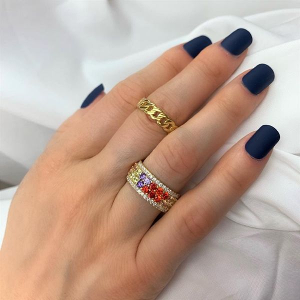 cluster rings 925 sterling silver hiphop luxury fashion ring drop delicate gold color miami cuban link chain women boy jewelry, Golden;silver
cluster rings 925 sterling silver hiphop luxury fashion ring drop delicate gold color miami cuban link chain women boy jewelry, Golden;silver