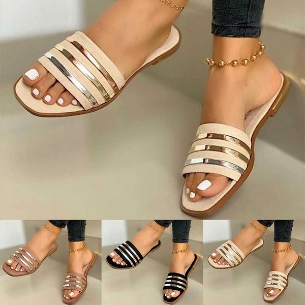 slippers women's sandals beach summer shoes woman flats flat slides outdoor female home casual 2021, Black
slippers women's sandals beach summer shoes woman flats flat slides outdoor female home casual 2021, Black