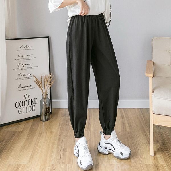 cotton wide leg sweatpants autumn women capris winter high waist jogger thin pants solid hip mid pop sport trousers casual, Black;white
cotton wide leg sweatpants autumn women capris winter high waist jogger thin pants solid hip mid pop sport trousers casual, Black;white