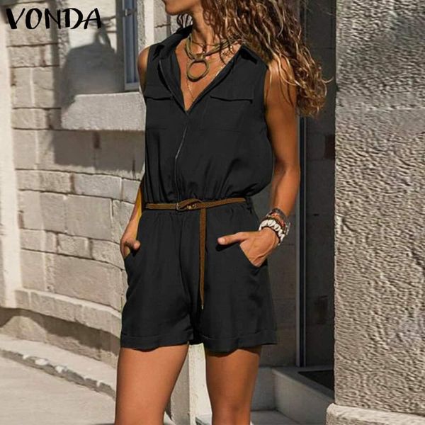 women jumpsuit sleeveless rompers loose pants playsuits summer pantalon femme lapel collar plus size women's jumpsuits &, Black;white
women jumpsuit sleeveless rompers loose pants playsuits summer pantalon femme lapel collar plus size women's jumpsuits &, Black;white