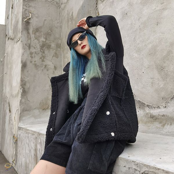 female collection autumn and winter fur the fake teddy vest from a sleeveless garment lamb's wool waistcoat trend jacket, Black;brown
female collection autumn and winter fur the fake teddy vest from a sleeveless garment lamb's wool waistcoat trend jacket, Black;brown