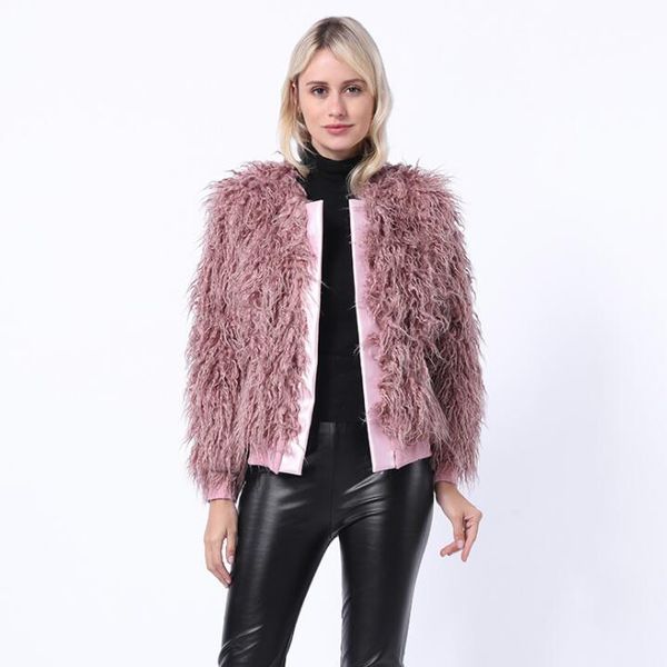 women's leather & faux autumn fur jacket womens warm short coat women loose jackets winter thicken fashion b541, Black
women's leather & faux autumn fur jacket womens warm short coat women loose jackets winter thicken fashion b541, Black