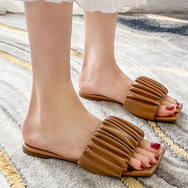 folds open toe flat heels sandals women brief waterproof soft bottom slippers wear resistance wrinkle square sandalias mujer, Black
folds open toe flat heels sandals women brief waterproof soft bottom slippers wear resistance wrinkle square sandalias mujer, Black