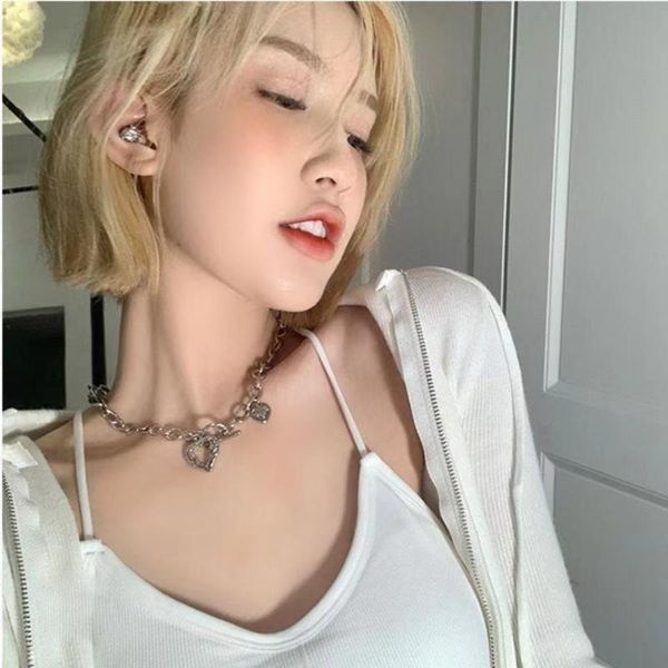 pendant necklaces vintage fashion heart hiphop punk thick chain hollow choker for women boho jewelry gift, Silver
pendant necklaces vintage fashion heart hiphop punk thick chain hollow choker for women boho jewelry gift, Silver