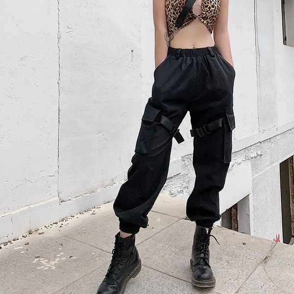 women's pants & capris cargo women spring and autumn irregular pocket strap bag buckle beam foot tooling casual, Black;white
women's pants & capris cargo women spring and autumn irregular pocket strap bag buckle beam foot tooling casual, Black;white