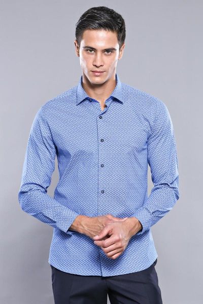 men's casual shirts slim fit pattern blue male shirt unimart shop | wessi, White;black
men's casual shirts slim fit pattern blue male shirt unimart shop | wessi, White;black
