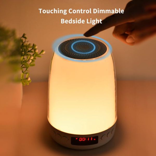 night lights dimmable touching control bedside light with alarm clock portable bt music player rechargeable color chang led lamp
night lights dimmable touching control bedside light with alarm clock portable bt music player rechargeable color chang led lamp