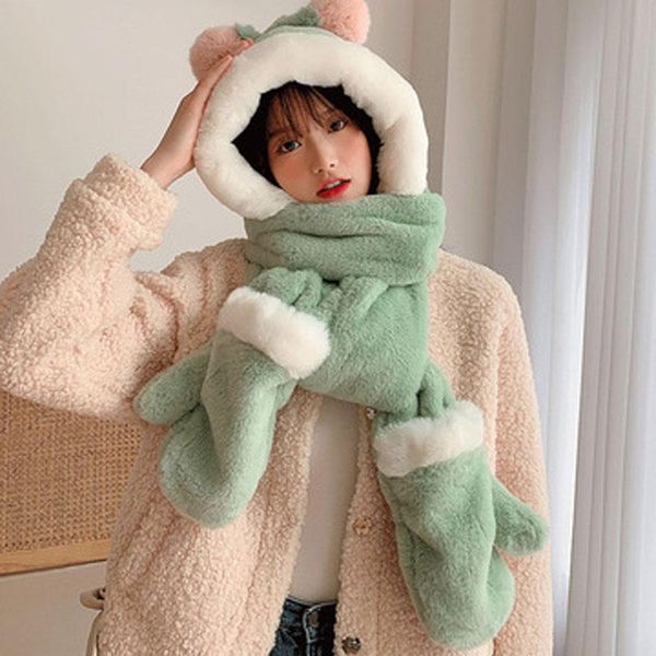 hats, scarves & gloves sets warm hat women fall and winter sweet cute cartoon scarf one ear three-piece set tide, Blue;gray
hats, scarves & gloves sets warm hat women fall and winter sweet cute cartoon scarf one ear three-piece set tide, Blue;gray