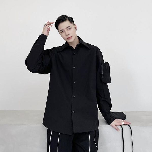 men functional pocket long sleeve casual shirt male streetwear hip hop fashion loose white black men's shirts
men functional pocket long sleeve casual shirt male streetwear hip hop fashion loose white black men's shirts