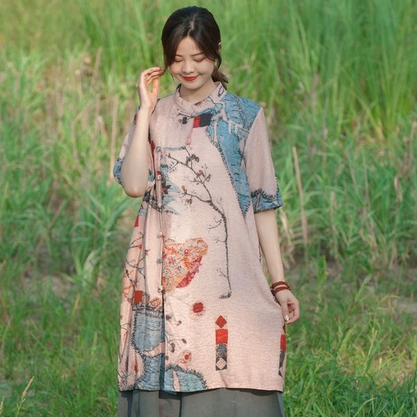traditional chinese clothing women cheongsam and blouses cotton long retro vintage shirt female ladies chinese 10358, Red
traditional chinese clothing women cheongsam and blouses cotton long retro vintage shirt female ladies chinese 10358, Red