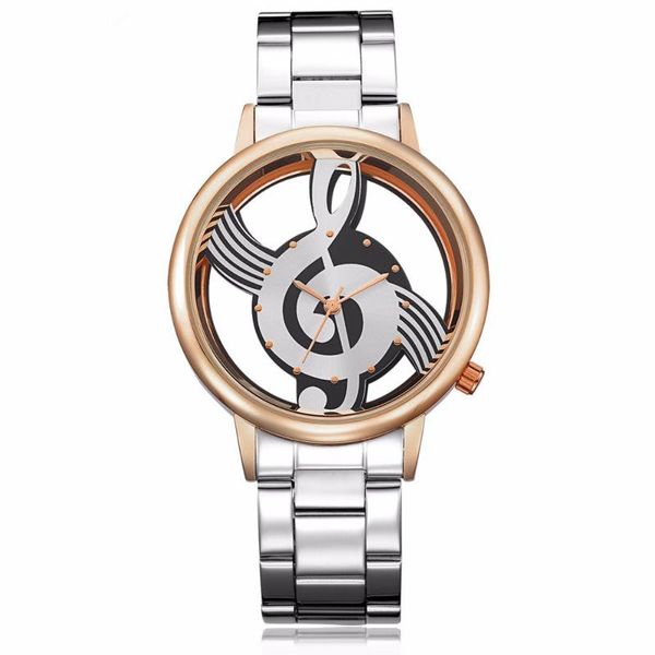 wristwatches fashion women creative watches hollow transparent music note stainless steel quartz bracelet, Slivery;brown
wristwatches fashion women creative watches hollow transparent music note stainless steel quartz bracelet, Slivery;brown