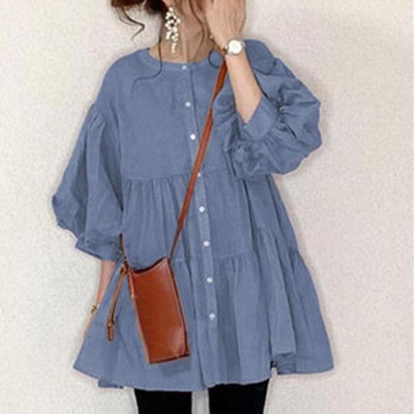 women's blouses & shirts single breasted temperament lantern sleeve loose casual shirt fit fashion tide summer 2021 e399, White
women's blouses & shirts single breasted temperament lantern sleeve loose casual shirt fit fashion tide summer 2021 e399, White