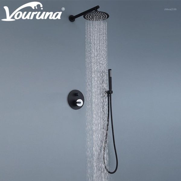 bathroom shower sets vouruna matte black set concealled bathing system combination mixer faucet solid brass1
bathroom shower sets vouruna matte black set concealled bathing system combination mixer faucet solid brass1