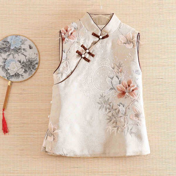 women's vests vests high-end autumn women cotton chinese style retro jacquard elegant lady sleeveless warm vest female rgqs, Black;white
women's vests vests high-end autumn women cotton chinese style retro jacquard elegant lady sleeveless warm vest female rgqs, Black;white
