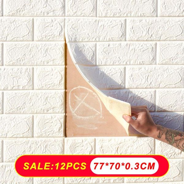 wallpapers 12pcs self-adhesive 3d brick sticker diy waterproof foam wallpaper bedroom kids room kitchen roof ceiling background wall decals
wallpapers 12pcs self-adhesive 3d brick sticker diy waterproof foam wallpaper bedroom kids room kitchen roof ceiling background wall decals