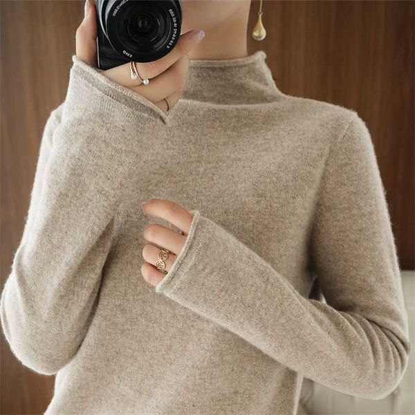 autumn winter women sweater turtleneck cashmere knitted pullover fashion keep warm long sleeve loose 211018, White;black
autumn winter women sweater turtleneck cashmere knitted pullover fashion keep warm long sleeve loose 211018, White;black