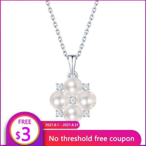 chains tarmafia women necklace moissanite diamond and pearls flower shape pendants for fine jewelry valentine's day gift, Silver
chains tarmafia women necklace moissanite diamond and pearls flower shape pendants for fine jewelry valentine's day gift, Silver