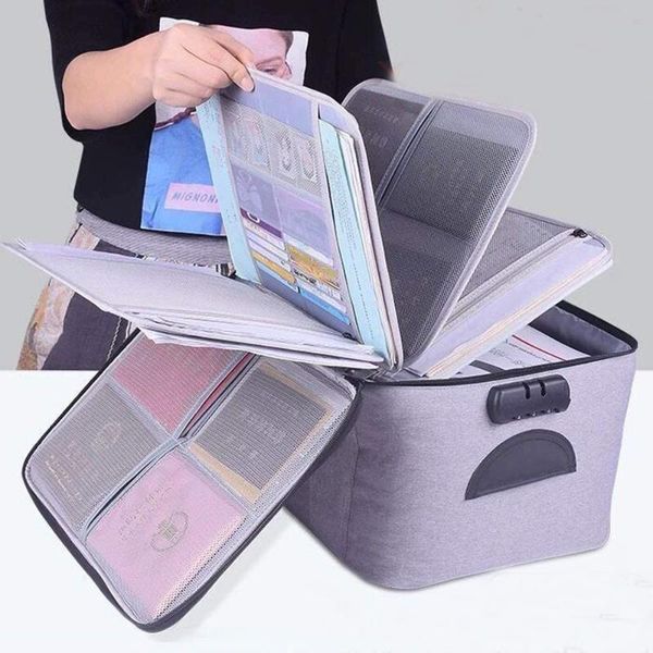 large capacity document organizer bag with lock travel storage box for a4 folder certificate card passport file management bags
large capacity document organizer bag with lock travel storage box for a4 folder certificate card passport file management bags