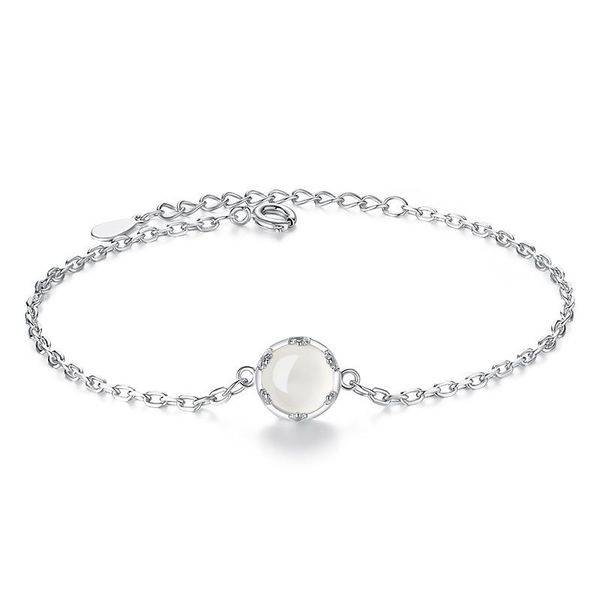 link, chain 925 sterling silver romantic lovely fashion female handmade jewelry flower bud bracelet, Black
link, chain 925 sterling silver romantic lovely fashion female handmade jewelry flower bud bracelet, Black