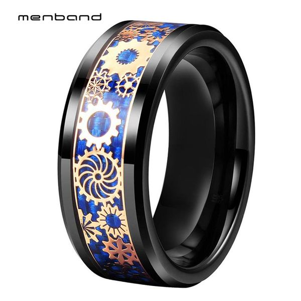 wedding rings black men ring tungsten band with rose mechanical gear wheel and blue carbon fiber inlay beveled edges comfort fit, Slivery;golden
wedding rings black men ring tungsten band with rose mechanical gear wheel and blue carbon fiber inlay beveled edges comfort fit, Slivery;golden