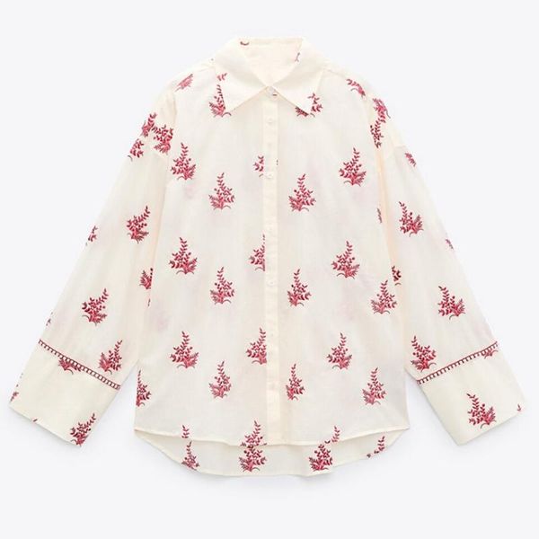 women's blouses & shirts zaaho 2021 women spring autumn fashion embroidery vintage long sleeve button-up female chic blusas mujer, White
women's blouses & shirts zaaho 2021 women spring autumn fashion embroidery vintage long sleeve button-up female chic blusas mujer, White