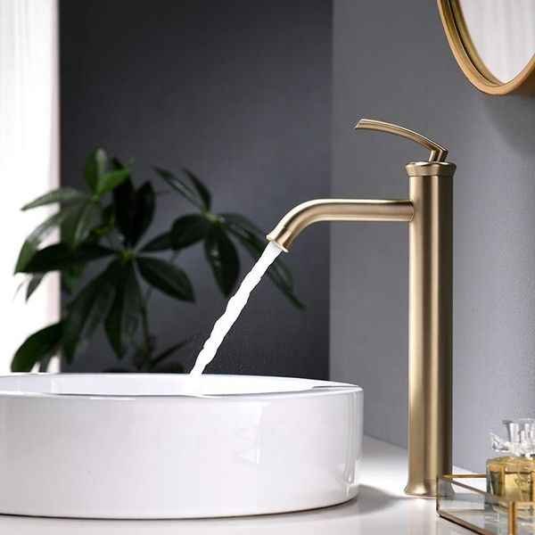 luxury fashion brass bathroom sink faucet brushed gold copper basin mixer cold water bath tap single hole faucets
luxury fashion brass bathroom sink faucet brushed gold copper basin mixer cold water bath tap single hole faucets
