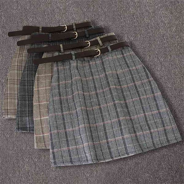 winter plaid a-line sashes women skirt high waist above knee casual vintage office work ladies korean empire mini skirts belt 210330, Black
winter plaid a-line sashes women skirt high waist above knee casual vintage office work ladies korean empire mini skirts belt 210330, Black