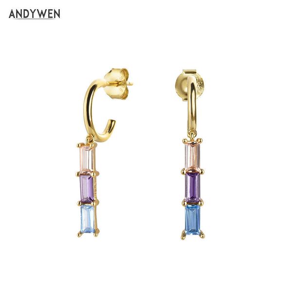 andywen 925 sterling silver line colorful rainbow hoops long circle earring zircon cz women crystal luxury wedding jewelry 210608
andywen 925 sterling silver line colorful rainbow hoops long circle earring zircon cz women crystal luxury wedding jewelry 210608