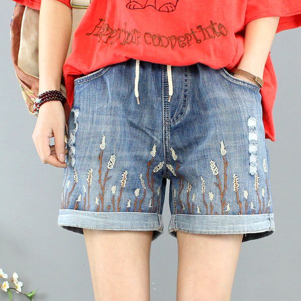 short 2021 vintage will see women's high-waist women embroidered short femme frieze loose denim shorts plus size, White;black
short 2021 vintage will see women's high-waist women embroidered short femme frieze loose denim shorts plus size, White;black