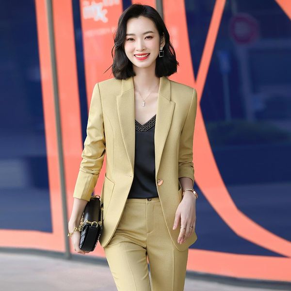 elegant yellow ladies office spring fall formal uniform designs business suits work wear pantsuits female professional blazers women's, White
elegant yellow ladies office spring fall formal uniform designs business suits work wear pantsuits female professional blazers women's, White