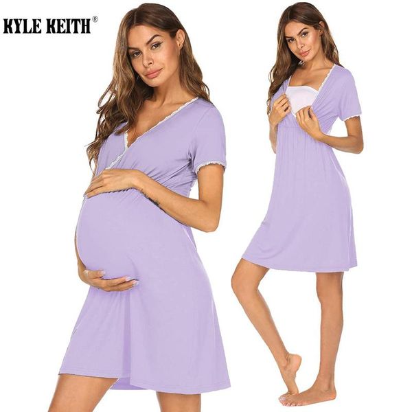 women short sleeve nightgown v-neck nursing breastfeeding sleep dress premama embarazadas maternity dresses, White
women short sleeve nightgown v-neck nursing breastfeeding sleep dress premama embarazadas maternity dresses, White