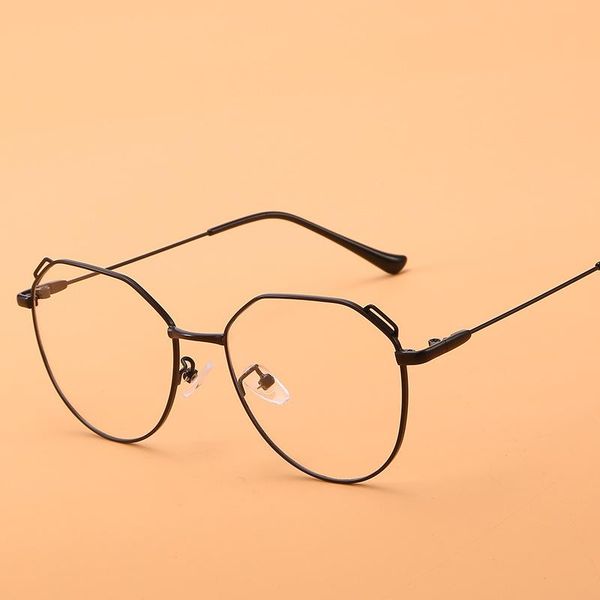 fashion sunglasses frames metal retro art myopic glasses female tide male polygonal flat mirror irregular frame, Black
fashion sunglasses frames metal retro art myopic glasses female tide male polygonal flat mirror irregular frame, Black