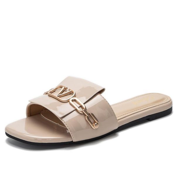 metal designed ladies shoes slides casual female flip flops pu leather woman flat slippers, Black
metal designed ladies shoes slides casual female flip flops pu leather woman flat slippers, Black