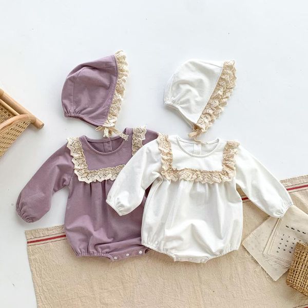 rompers 2021 autumn born baby infant girl bodysuit long sleeve solid color lace collar cotton jumpsuit+ hat kids outfits clothes, Blue
rompers 2021 autumn born baby infant girl bodysuit long sleeve solid color lace collar cotton jumpsuit+ hat kids outfits clothes, Blue