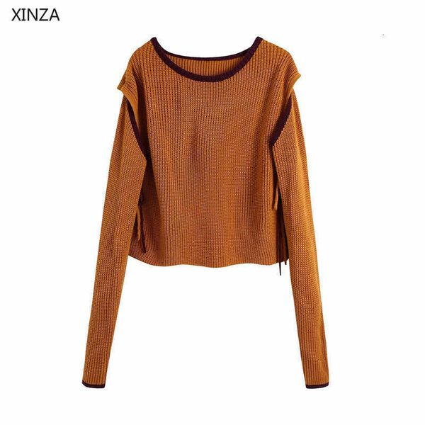 women's sweaters sweater women long sleeve arm warmers knit chic side tie vents woman vintage o neck pullover slim v1a1, White;black
women's sweaters sweater women long sleeve arm warmers knit chic side tie vents woman vintage o neck pullover slim v1a1, White;black
