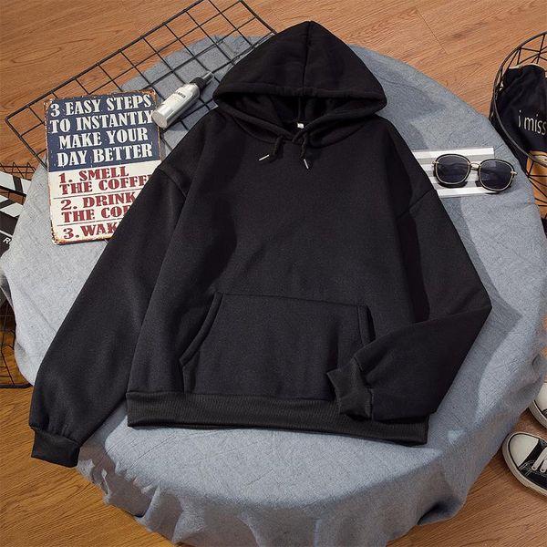 women's hoodies & sweatshirts harajuku solid color hooded women men o neck sweatshirt long-sleeved winter plus velvet thickening coat, Black
women's hoodies & sweatshirts harajuku solid color hooded women men o neck sweatshirt long-sleeved winter plus velvet thickening coat, Black