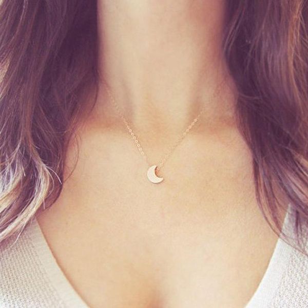 pendant necklaces simple trend gold moon necklace for women charming lady's clavicle chain jewellery fashion year accessories gifts, Silver
pendant necklaces simple trend gold moon necklace for women charming lady's clavicle chain jewellery fashion year accessories gifts, Silver