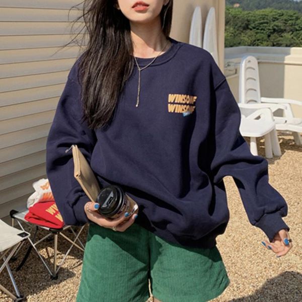 korean version japanese hoodie autumn winter fashion loose simple s letter round neck long sleeve women's hoodies & sweatshirts, Black
korean version japanese hoodie autumn winter fashion loose simple s letter round neck long sleeve women's hoodies & sweatshirts, Black