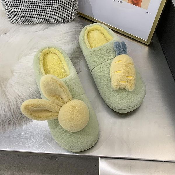 women winter slippers creative carrot indoor casual warm plush fur cotton house lady footwear, Black
women winter slippers creative carrot indoor casual warm plush fur cotton house lady footwear, Black