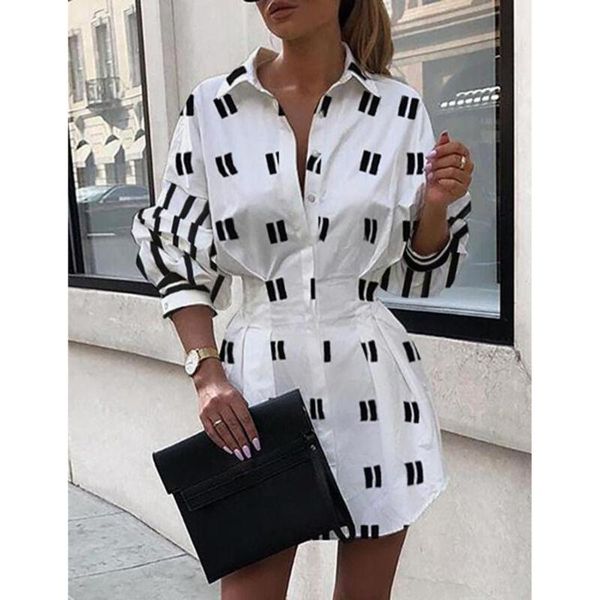 women elegant and outfit with letters print solid color for office dress white long sleeve mini casual midi dresses, Black;gray
women elegant and outfit with letters print solid color for office dress white long sleeve mini casual midi dresses, Black;gray