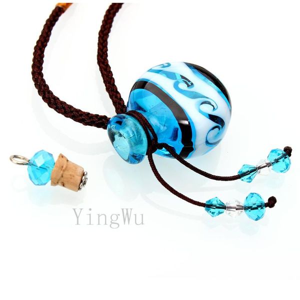 pendant necklaces yingwu 6pcs perfume bottle lampwork glass necklace essential oil charm jewelry decoration girls women accessories, Silver
pendant necklaces yingwu 6pcs perfume bottle lampwork glass necklace essential oil charm jewelry decoration girls women accessories, Silver