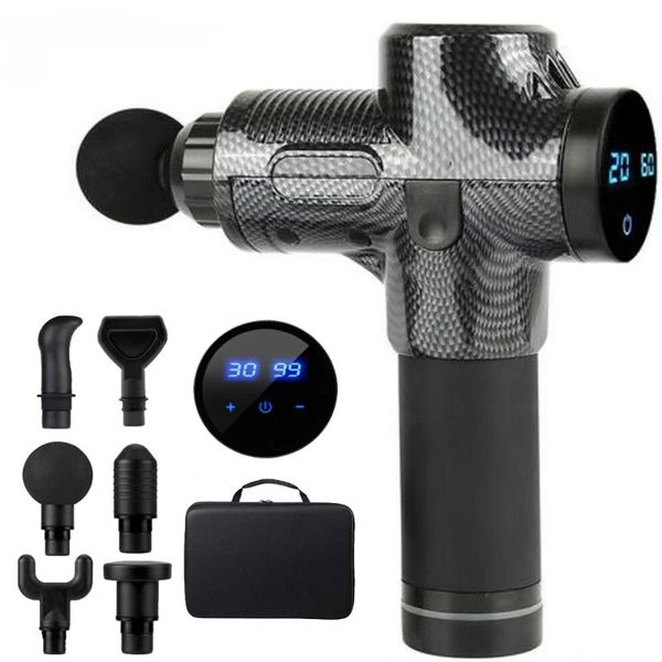 massage gun to relieve body pain, deep massager for muscle tissue accelerate decomposition lcd display
massage gun to relieve body pain, deep massager for muscle tissue accelerate decomposition lcd display