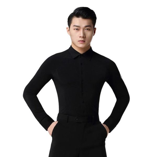 men's ballroom dance shirt standard social latin waltz clothes wear practise long sleeve casual shirts, White;black
men's ballroom dance shirt standard social latin waltz clothes wear practise long sleeve casual shirts, White;black