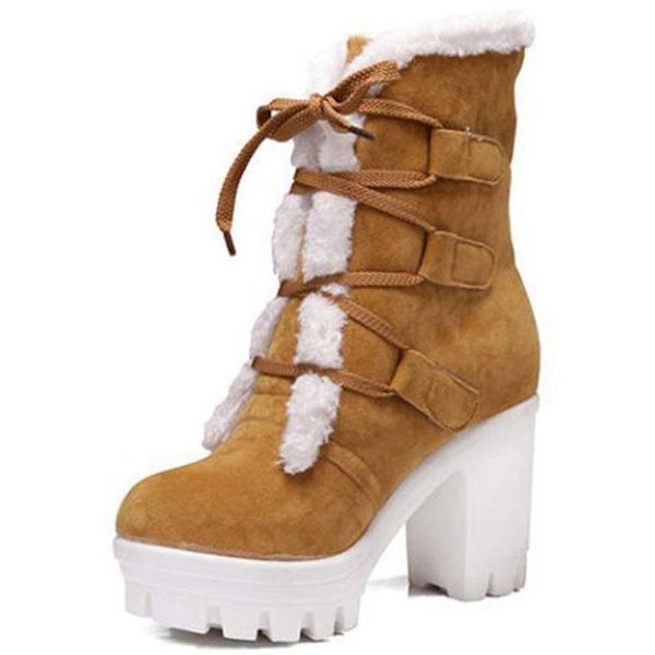boots bonjomarisa women shoes solid platform lace up ankle thick bottom warm plush comfy stylish winter, Black
boots bonjomarisa women shoes solid platform lace up ankle thick bottom warm plush comfy stylish winter, Black