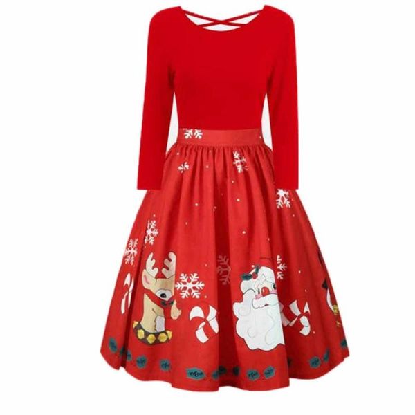 feitong christmas dress womens fashion long sleeve plus size print dresses for women party clothes vestidos casual, Black;gray
feitong christmas dress womens fashion long sleeve plus size print dresses for women party clothes vestidos casual, Black;gray