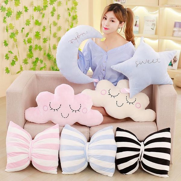cute sky series stuffed moon, star clouds bowknot plush baby toys soft cushion nice sleeping pillow kids gifts home decor
cute sky series stuffed moon, star clouds bowknot plush baby toys soft cushion nice sleeping pillow kids gifts home decor