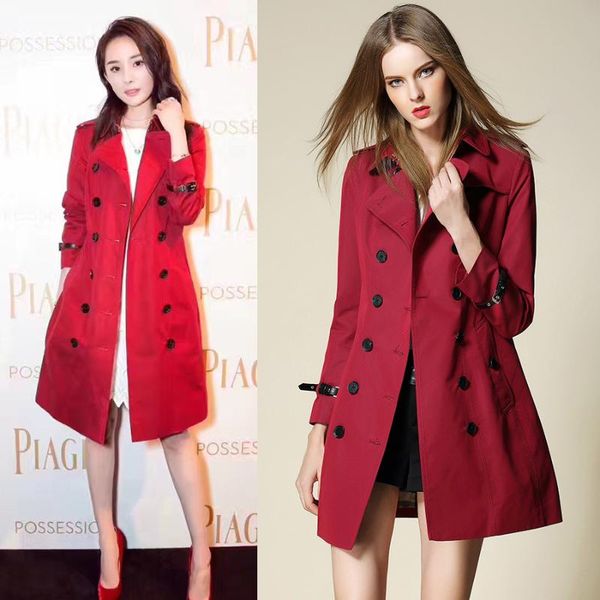 women's trench coats burdully autumn and winter coat women 2021 british style outerwear mid long elegant female overcoat with belt, Tan;black
women's trench coats burdully autumn and winter coat women 2021 british style outerwear mid long elegant female overcoat with belt, Tan;black