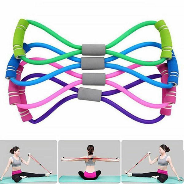 resistance bands 2021 figure 8 latex pull band elastic rope chest expander back extension with rubber yoga fitness equipment
resistance bands 2021 figure 8 latex pull band elastic rope chest expander back extension with rubber yoga fitness equipment