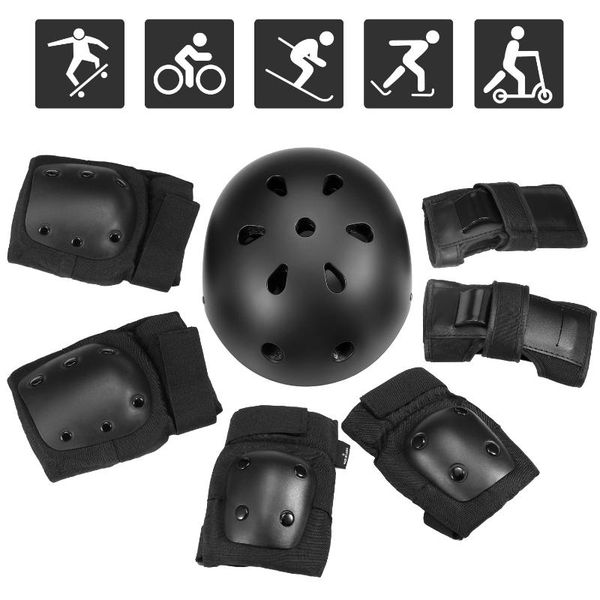 elbow & knee pads 7pcs kids/adults bike helmet set wrist sport protective gear for cycling skateboard roller skating, Black;gray
elbow & knee pads 7pcs kids/adults bike helmet set wrist sport protective gear for cycling skateboard roller skating, Black;gray